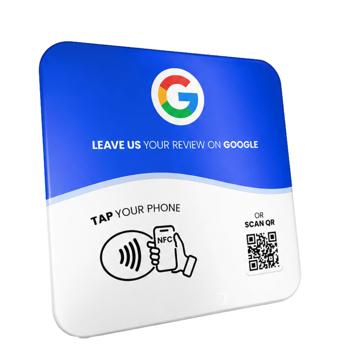 Tap5 Google Review NFC plate